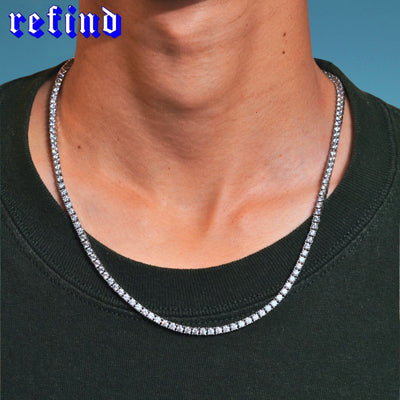 【即日発送】3mm Tennis Necklace 20inch【Gold】