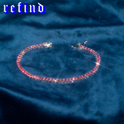 Lab Grown Ruby Tennis Bracelet【Silver/Gold】