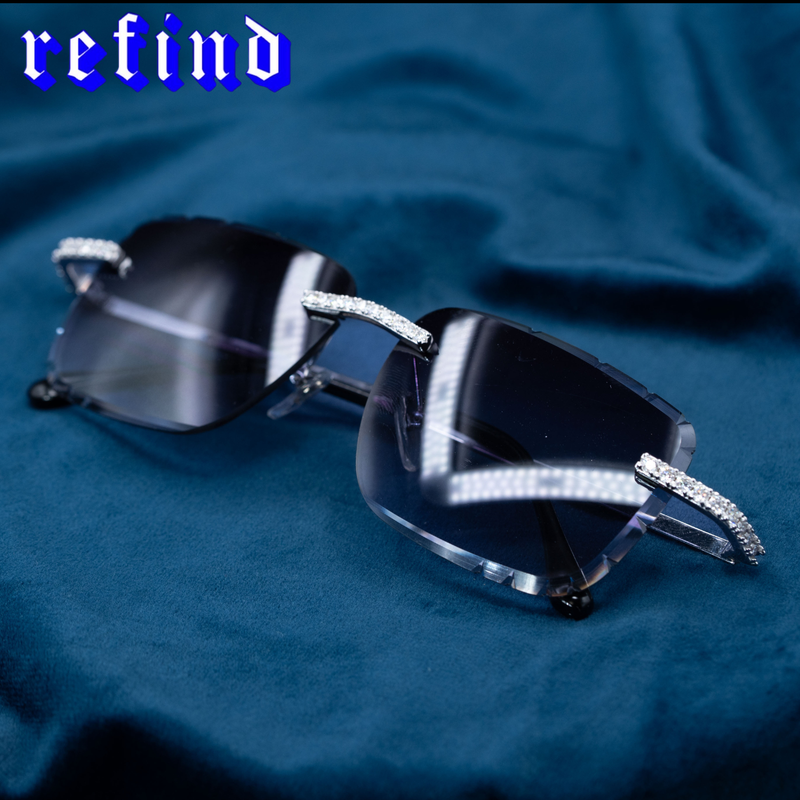 Rimless Sunglasses【Black】