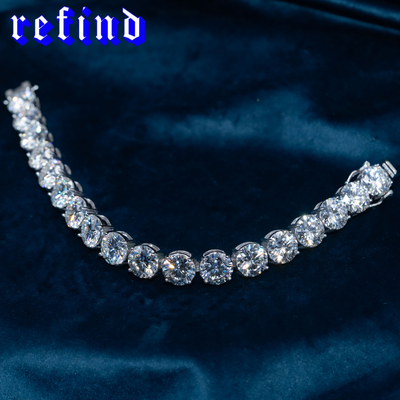 【10mm】Tennis Chain Bracelet【Silver】