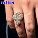 Iced Out Cross Ring【Silver/Gold/Rose Gold】