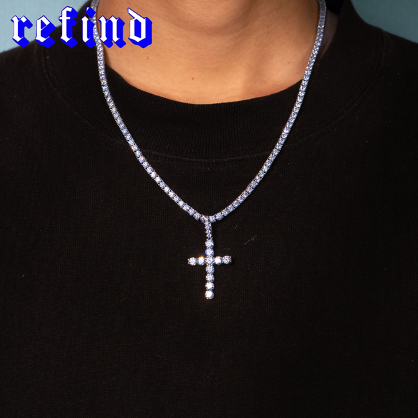 【即日発送】4mm Cross Pendant【Silver】