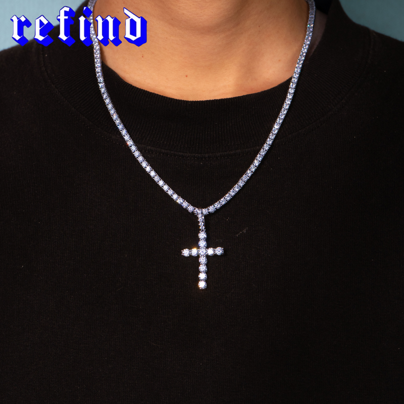 【即日発送】4mm Cross Pendant【Silver】
