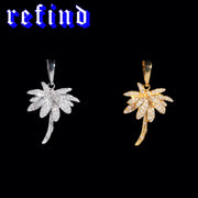 S925 Moissanite Palm Tree Pendant
