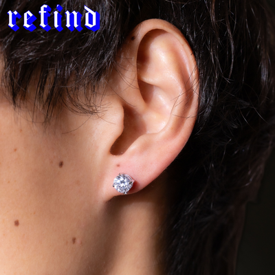 【6.5mm】Round Cut Pierce【Silver/Gold/Rose Gold】