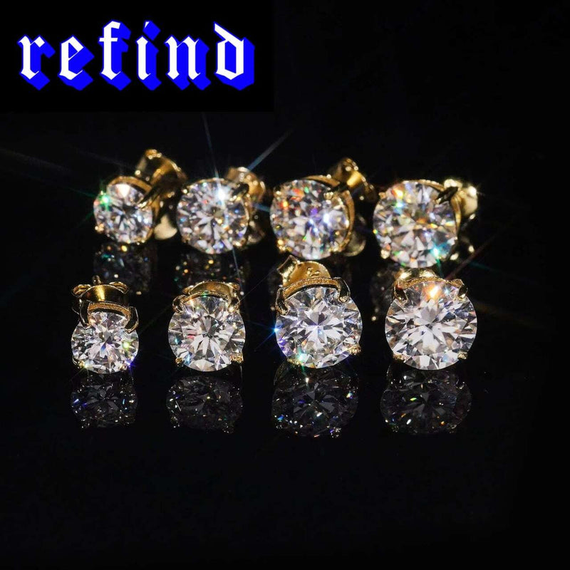 【4mm】Round Cut Pierce【Silver/Gold/Rose Gold】