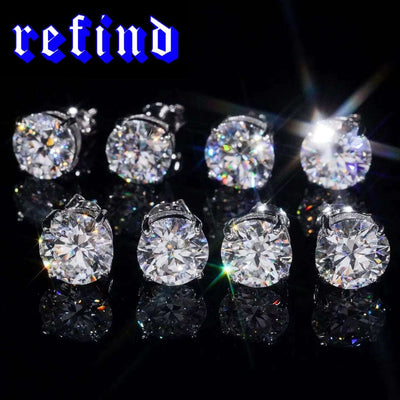 【4mm】Round Cut Pierce【Silver/Gold/Rose Gold】