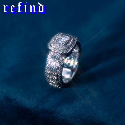 Baguette Line Ring【Silver/Gold】