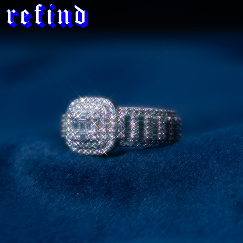 Baguette Line Ring【Silver/Gold】