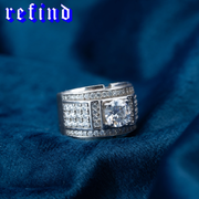 S925 Moissanite Big Gem Ring