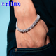 【8mm】Cross Design Bracelet【Silver】