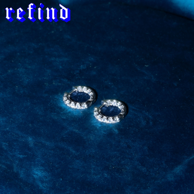 Iced Out Hoop Pierce【Silver/Gold】
