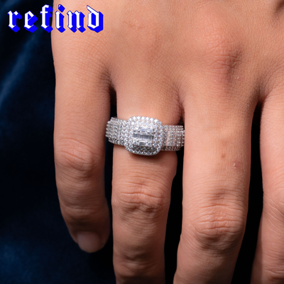 Baguette Line Ring【Silver/Gold】