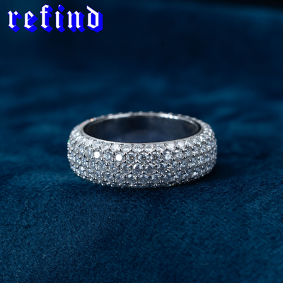 【5-Row】Pavé Ring【Silver/Gold】