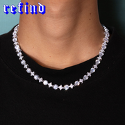 S925 Moissanite Star Link Tennis Necklace