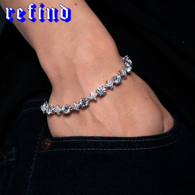 Star Link Tennis Bracelet【Silver】